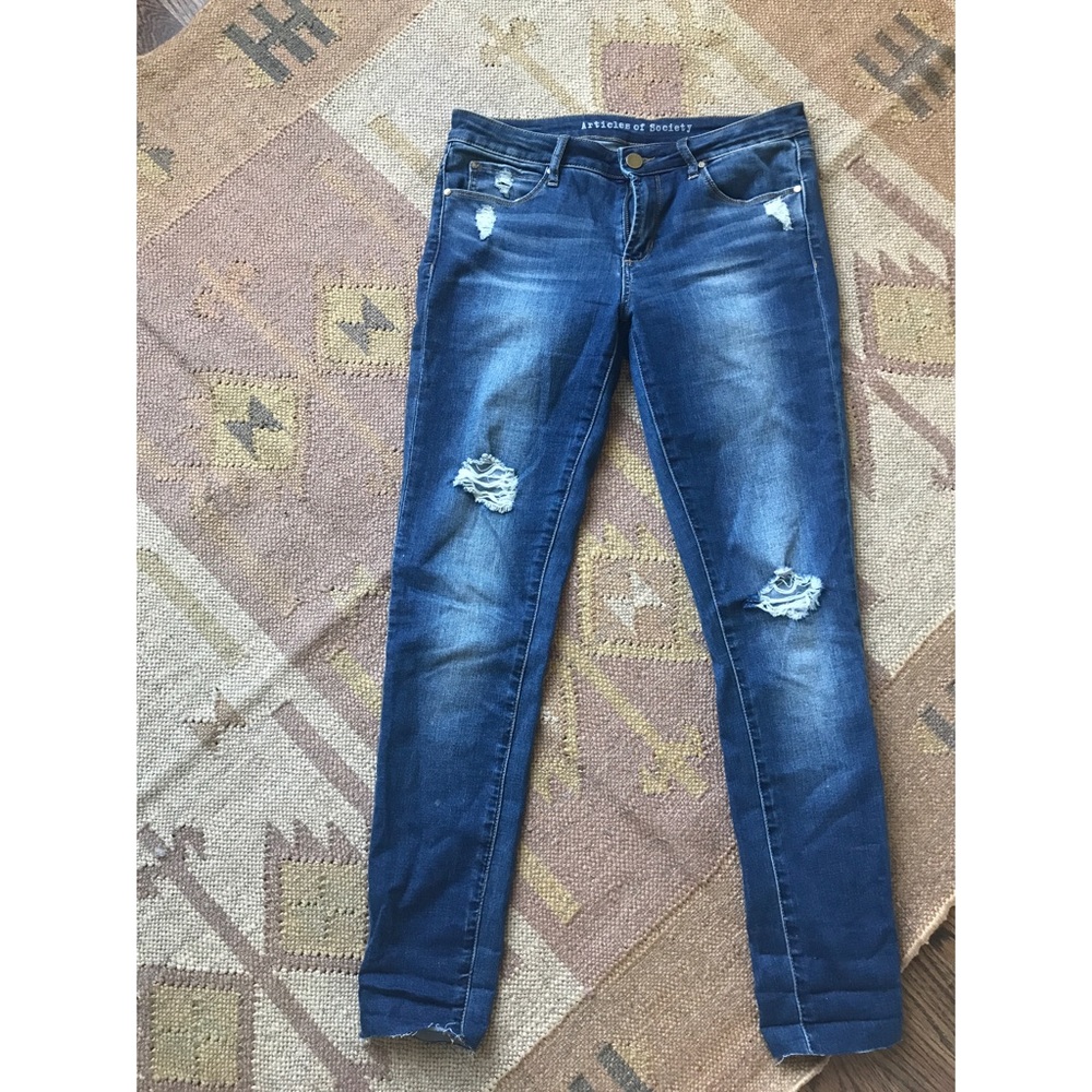 Articles of society distressed skinny jeans